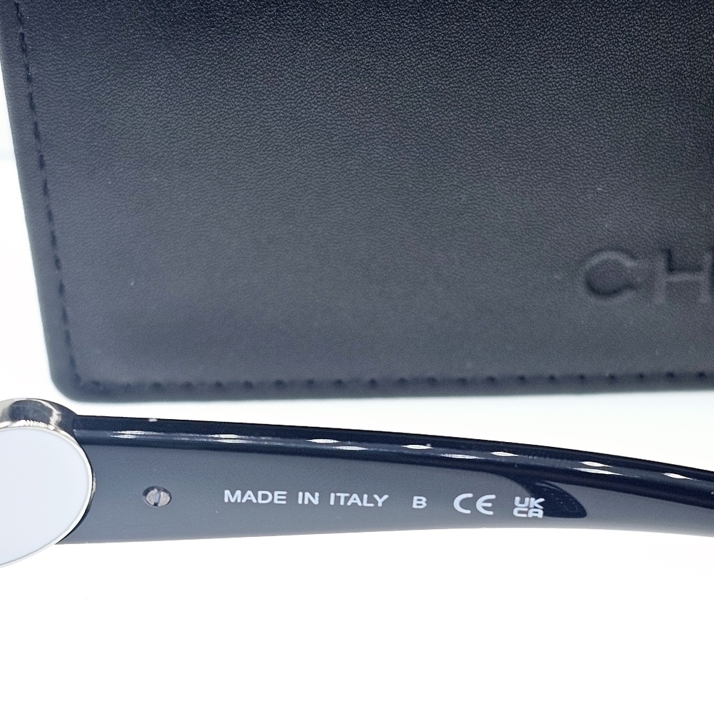 CHANEL CH5520A C501/S4 Designer Sunglasses | Black & Silver Frame | Grey Lenses - Picture 13 of 16